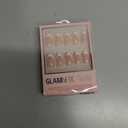 Glamnetic Press On Nails - MaDamn | French Tip UV Finish Short Pointed Almond Fake Nails, Salon Quality Semi-Transparent Nails in 12 Sizes - 24 Nail Kit with Glue