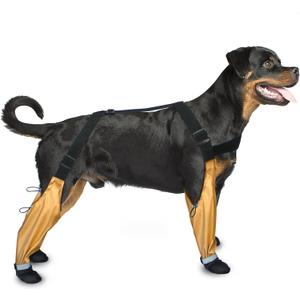 Adjustable Harness - Style Dog Shoes with Reflective Strips, Anti - Slip & Waterproof Paw Protection for All Seasons (XL)