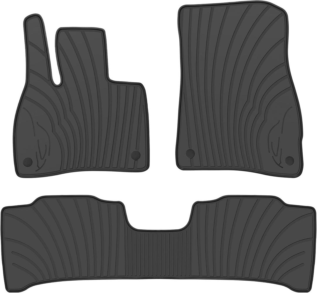 Car Floor Mats Custom Fit for Mercedes Benz EQE 350 500 350+ SUVx294 2023-2025 Black Rubber Auto Floor Liners All Weather Protection Odorless