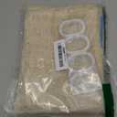 Awellife Flax Tan 36 Inch Stall Shower Curtain Linen Textured Boho Farmhouse Shower Curtains for Bathroom Fabric Liner 36" W x 72" L