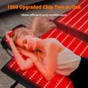Red Light Therapy Mat, 2in1 LEDs (660nm& 850nm) Red Light Therapy Blanket, Premium Material, Adjustable Timer & Intensity