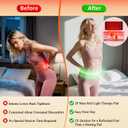 Red Light Therapy for Body, 3 in 1 LED Bead 660nm 850nm 16" Infrared Red Light Therapy Belt Wrap Pad for Back Shoulder Waist Stomach Knee Muscle