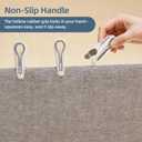 Plastic ClothesPins Heavy Duty Out door 36 Pack with Storage Box, 2.5-Inch Chip Clips with Non-Slip No-Trace Design for Laundry, Drying Clothes,Towels, Crafts, Picture, Food Clips, Home Use and Travel