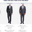 Haggar Men's Smart Wash Machine Washable Classic Fit Suit Separates - Pants & Jackets
