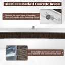 MYOYAY Aluminum Backed Concrete Broom for Finishing, 48-inch Concrete Broom for Driveways, Sidewalks, Wet Concretes