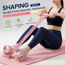 3 in 1 Adjustable Pedal Resistance Band, 8-Tube Natural Latex Tension Rope, Multifunctional Sit-Up Trainer for Full-Body Workout, Fat Loss & Muscle Shaping