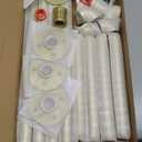 Oroonoko 2 Packs Gold Industrial Pipe Clothes Rack,36 inch Pipe Garment Rack Hanging Rod Bar for Closet Storage,Laundry Room Up to Max Load 135lbs