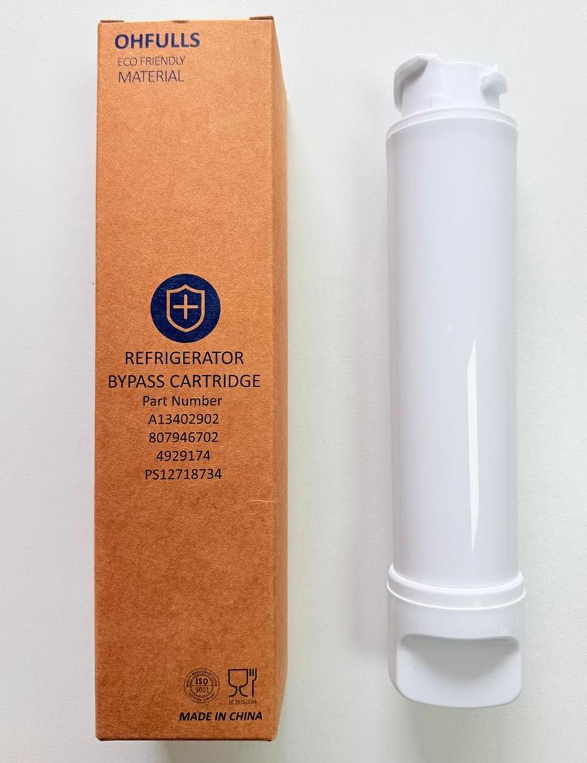 A13402902 Water Filter Bypass Plug, Replacement for Frigidaire Part Number A13402902, 807946702, 4929174, PS12718734, 1-Pack