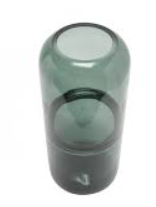 9.2IN Glass Candle Holder Blue