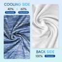 Cooling Blanket Cool Summer Blankets for Hot Sleepers 79''x87'' King Size Soft Double Side Enhanced Blanket for Bed Couch Sofa, Keep Cool for Night Sweats (Blue)