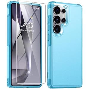 ANTSHARE for Samsung Galaxy S25 Ultra Case, S25 Ultra Case with Tempered Glass Screen Protector, [Military-Grade Drop Protection] Heavy Duty Shockproof Phone Case for Galaxy S25 Ultra 5G, Blue 2 Pack