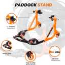 Grand Pitstop Universal Adjustable Rear Paddock Stand for Motorcycle with Swingarm Rest 360 Dismantable, Motorcycle Weight Up to 500 lbs/ 226 Kgs
