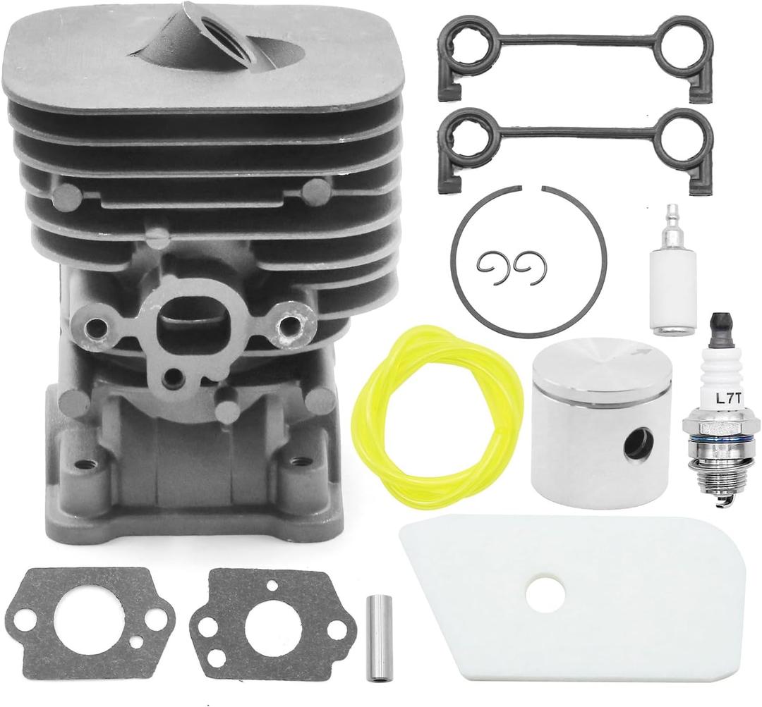 545008082 35mm Cylinder Piston Gaskets Kit, Replacement for Husqvarna 128C 128CD 128L 128LD Trimmer