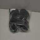 Black Lightweight Athletic Sneakers, Lace-Up Running Shoes with Breathable Knit Upper, Size 40