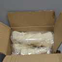 5 Pieces Christmas Velvet Trees Set Modern Christmas Decor 4 Szies Christmas Velvet Cone Trees Table Decoration Winter Decoration for Entryway Mantle Farmhouse(Creamy White)