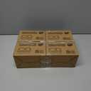 4 x 10 Sets Double Compartment Condiment Containers with Lid, Small Plastic Clear Container for Sauce Snack Refrigeration Outdoor Takeaway, Food Grade BPA-Free