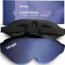 Light Blocking Sleep Mask for Men & Women, Night Shade Blackout Mask for Sleep, Travel Eye Cover with Memory Foam, 3D Night Blindfold, Washable & Adjustable Eye Covers for Sleeping - One Size Fits All