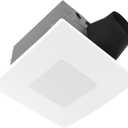 Bathroom Exhaust Fan with 5-CCT Dimmable LED Light, Adjustable 50-80-110 CFM, Ultra-Quiet <0.3 Sones, DC Motor, Retrofit No-Screw Roomside Installation, Energy Star, BEL5080110