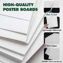 TUXIYA 200 Pack White Poster Board,11" x 14" White Poster Paper Bulk,250GSM/92LB Heavy-Weight Blank Poster Board for Arts,Craft,Projects Presentations,Drawing Scrapbooking