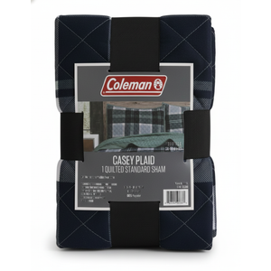 Casey Plaid 1 Quilted King Sham 20x36in