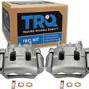 TRQ Front Brake Caliper Set Compatible with 2007-2014 Ford Edge 2007-2015 Lincoln MKX