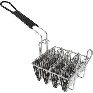 LCZNXJJY Taco Fryer Basket 4 Shells Taco Shell Fryer Maker Mold w Detachable Handle, French Fries Holders Stand Basket for Deep Fat Fryer, Restaurant Kitchen Cooking Tools