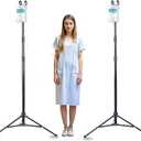 TidyFriend IV Kit, 2 Pack Lightweight Portable IV Poles for Travel, Collapsible Stand with Hook, Lanyard Rack for Tables, or Keychains