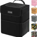 HOTOR Car Trash Can - Leak-Proof Car Organizer and Storage Bag for The Back/Front/Console of Any Cars,Sedans, SUVs & Trucks Easy-to-Install Car Accessory Interior (2 Gallons, Black)