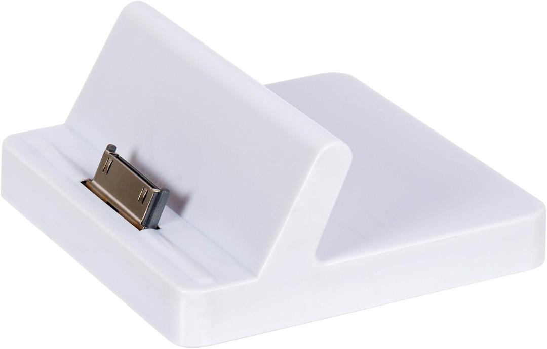 iFocus Electronics Docking Station for iPad/iPhone/iPod, 3 x 1.25 inches, White