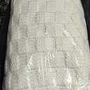 Knitted Weighted Blanket for Adult, No Beads Heavy Blanket 50 x 60'' 7lbs, Breathable Chunky Knit Blanket, Cooling Weighted Blanket for Hot Sleepers, Christmas Home Decor (Ivory White)