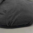 LA MEACK Couch Cushion Covers for Sectional Sofa L Shape Washable Separate Seat Chaise Couch Cover Stretch Sofa Slipcovers with 2 Pcs Pillowcases(3 Seater + 1 Chaise, Dark Grey)