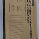 24"16" White Stone Dish Drying Mats for Kitchen Counter, Large Quick Dry Collapsible Eco-Friendly Super Absorbent Diatomaceous Earth Heat-resistant Mat for Dishes Bottles Cups, Match Any Countertop