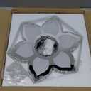 FRIXCHUR Modern Crystal Ceiling Light Fixture Mini Led Chandelier Small Flower Chandelier for Living Room Bedroom Dining Room Kids Room Girls Room,Colors Change (9.1 Inch)