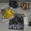 Holkcog Black Gold 16th Birthday Decorations, Back In 2010 Backdrop Decor, Banner Cake Topper Hanging Swirl Gold 16 Balloons Paper Fans Balloon for Boys, Vintage 2010 Party Supplies, 16 Girls Gifts