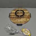 Deviled Egg Containers with Lid, Deviled Egg Platter with 24 Slots, Wooden Devil Eggs Tray, Portable Devil Eggs Organizer with Injector Piping, Slicer, for Easter, Party, Picnic, (Without  a Clip)
