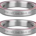 Keenso Headset Bearings, 2PCS Lightweight BMX Headset Bearings 1.6 * 1.2 * 0.3 Inches*45° 41.8MM Racing Cycling Headset Bearings for Headsets