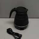 Travel Kettle Electric Small Foldable Portable Kettle,Silicone Collapsible Heating Water Boiler Tea Pot for Camping,Easy for Storage with Separable Power Cord (Black)