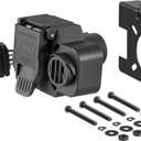 CURT 57101 Dual-Output Vehicle-Side 7-Pin, 4-Pin Connectors with Backup Alarm, Factory Tow Package and USCAR Socket Required
