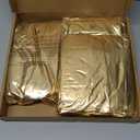 Wokceer Cylinder Pedestal Stand Covers for Party 3Pcs Spandex Gold Cylinder Stand for Party Covers Plinth Pedestal Stand Cover Pillar for Birthday Party Wedding Decor
