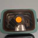 AIZOCO Cordless Electric Lunch Box for Adults, Heated Lunch Box Battery Powered with 5 Side Heating, Portable Food Warmer with 5.5 Cups Removable Container, Self-Heating Food Warmer for Work,GreyGreen