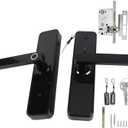 Smart Door Lock with Fingerprint IC Card Password and Mechanical Key Entry for Home Office Security