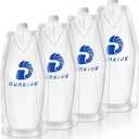 Filter 1L Collapsible Water Bottles Foldable Travel Water Bottle for Traveling, Hiking, Camping, Backpacking - Lightweight, Reusable, Clear Design - 4  33.8oz(4 Pack)