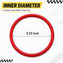 66100 RD Round Vacuum Belt, Aftermarket Replacement Belt Replaces 30563A 30563B, for Select Upright Vacuum Models, 6 Pack