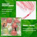 Insect Bird Barrier Mesh, Garden Netting Barrier, Bird Netting, Netting for Plant with Drawstring, 3.5 x 4.6 FT Tomato Protective Cover, Large Potted Fruit Protectors Cover for Blueberry Bushes