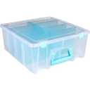 ArtBin - Super Satchel Double Deep - Art Storage Box with 8 Removable Compartments, Smart Closure for Craft Supplies