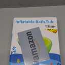 Inflatable Baby Bathtub, Portable Infant Toddler Bathing Tub Non Slip Travel Bathtub Mini Air Swimming Pool Kids Thick Foldable Shower Basin with Air Pump, Pink