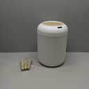 Pukomc Smart Sensor Wastebasket, Convenient and Hygienic Easy to Use, Technology Sensor Waterproof Wastebasket Plastic Trash can for Kitchen, Bathroom, Bedroom, Living Room, Office and Outdoor (1 Pack, white)