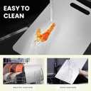 Titanium Cutting Board Set of 3, 100% Pure Titanium Food Grade Kitchen Chopping Board, Double-Sided Non-Toxic Easy to Clean & Dishwasher Safe, for Meats, Fruits and Vegetables (M+L+XL)