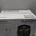 CUCKOO CRP-P0609S 6-Cup (Uncooked) / 12-Cup (Cooked) High Pressure Rice Cooker & Warmer with Nonstick Inner Pot, 12 Menu Options, Fuzzy Logic Tech, 3 Voice Guide, Auto Clean (Black/Copper)