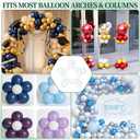 Balloon Clips(120 pcs), Tinabless Balloon Connectors for Decor Balloons Arch, Balloons Column Stand and Flowers - Birthday, Wedding, Baby Shower Party Decorations